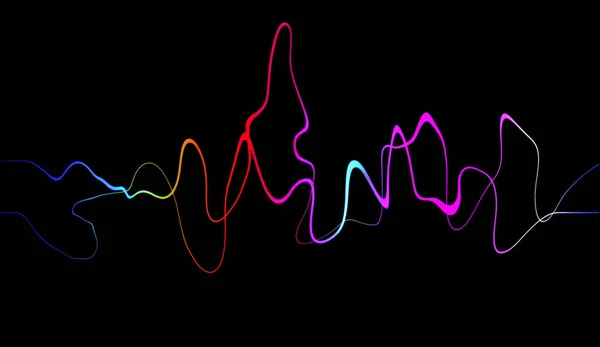 Audio Digitale Equalizer Technologie Pulse Musical Samenvatting Van Geluidsgolf — Stockfoto