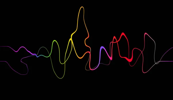 Технология Аудиоцифрового Эквалайзера Импульсный Мюзикл Аннотация Звуковой Волны — стоковое фото