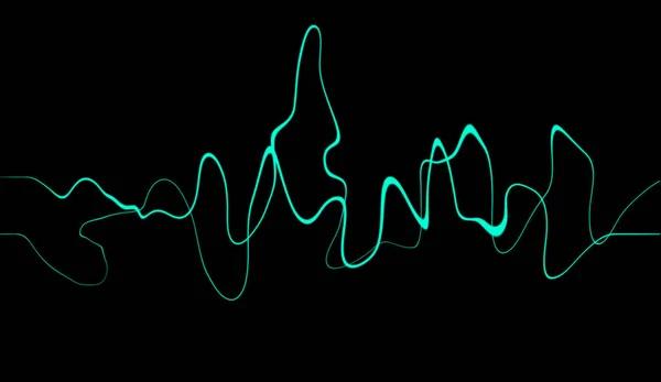 音频数字均衡器技术 脉冲音乐 声波摘要 — 图库照片