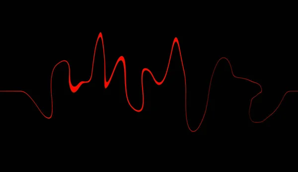 Аудіо Технологія Цифрового Еквалайзера Імпульсний Мюзикл Анотація Звукової Хвилі — стокове фото
