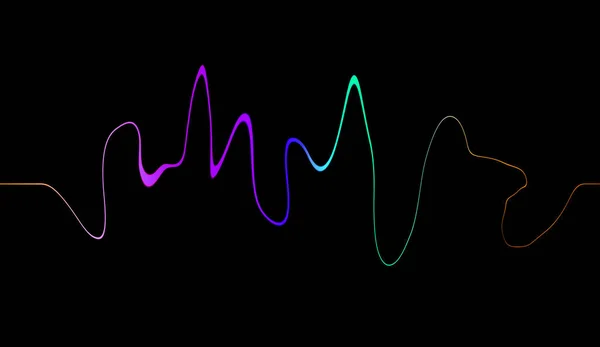 デジタル オーディオのイコライザー技術 パルス ミュージカル 音の波の概要 — ストック写真