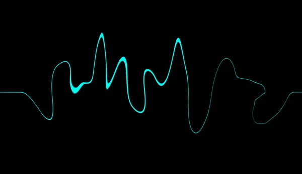 Technologia Cyfrowego Korektora Puls Muzyczny Abstrakcja Fali Dźwiękowej — Zdjęcie stockowe