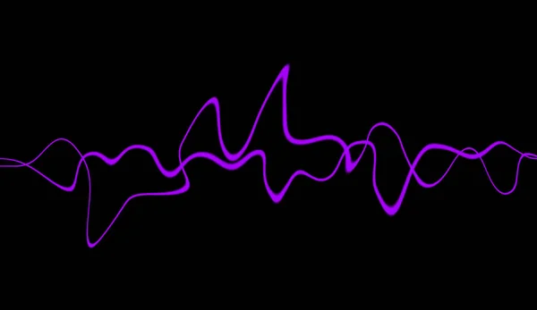 Tecnologia Equalizzatore Audio Digitale Impulso Musicale Onde Sonore Colorate Astratte — Foto Stock