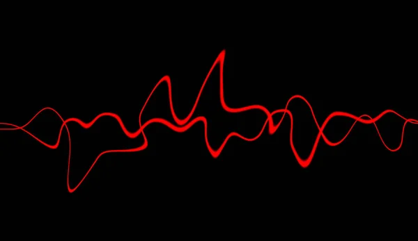 Аудіо Технологія Цифрового Еквалайзера Імпульсний Мюзикл Абстрактні Барвисті Звукові Хвилі — стокове фото