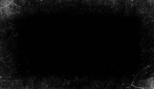 Old Vintage Frame Isolated Black Background Border Texture Overlays — Stock Photo, Image