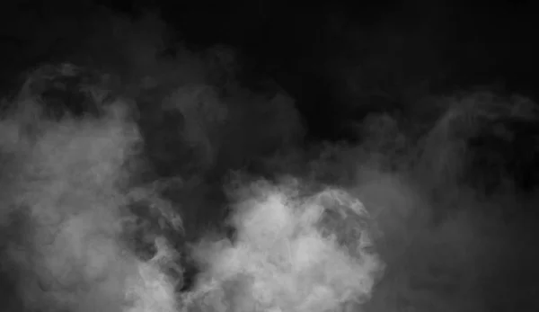 Fog and mist effect on black background. Smoke texture overlays — Stock Photo, Image