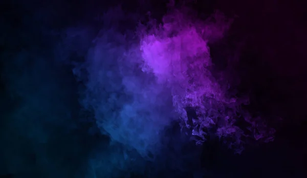 Mistério abstrato fundo fumaça. Névoa de textura azul e roxa sobreposições  . — Fotografia de Stock
