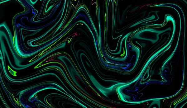 Digitale vloeibare Golf abstracte achtergrond. Lijn neon artistieke bitmappatroon voor dekking, flyer en poster. — Stockfoto