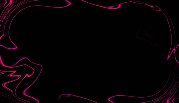 Płynnych Abstrakcja neon fala obramowania ramki. Cyfrowy element tekstura tło. — Zdjęcie stockowe