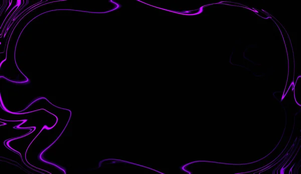 Liquid abstract neon wave border frame . Digital element texture background. — Stock Photo, Image