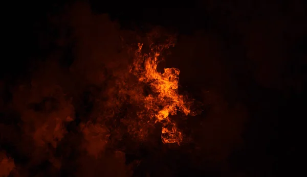 Superposiciones de textura de humo de fuego sobre fondo isloteado. Fondo brumoso — Foto de Stock