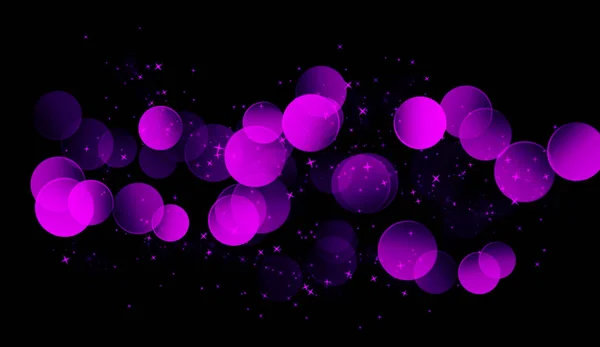 Violet abstrait fond bokeh. de vraies particules de poussière avec des étoiles éclairantes. lumières scintillantes. Lumière abstraite déconcentrée. Joyeux Noël et fête du Nouvel An — Photo