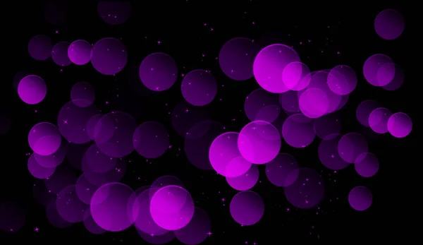 Violet abstract bokeh background. real dust particles with lens flare stars. glitter lights . Abstract lights defocused. Merry Christmas and New Year feast — Stock Photo, Image
