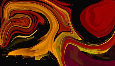 Sanat eserleri, poster ve baskılar oluşturmak için soyut renkli llquid girdap deseni.