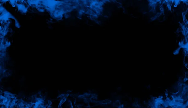 Határ füst textúra. Díszítőelemet. Kék keret vonal dísz textúra — Stock Fotó