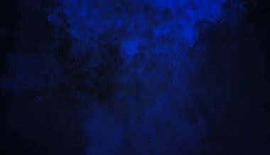 Mavi duman arka plan. Puslu etkisi doku bindirmeleri metin veya alan için.