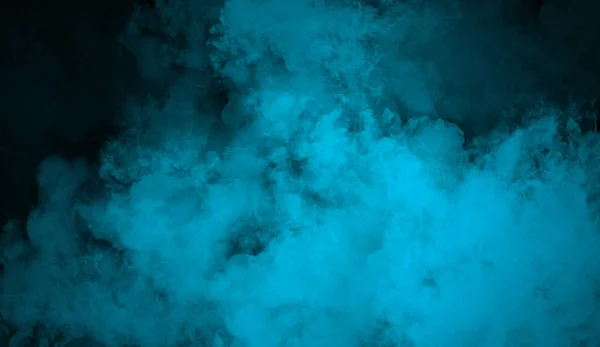 Kék füst háttér. Ködös hatás textúra beborít szöveg vagy terület. — Stock Fotó