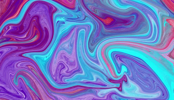 Abstract background with psychedelic paintingin vivid colors. Marbleized bright effect with fluid colors for wallpapers.