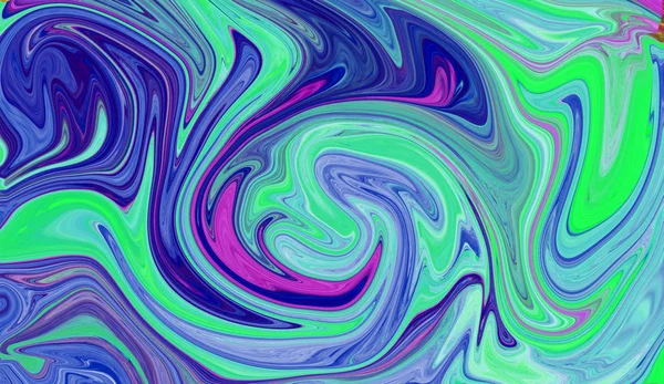 Fondo abstracto con pintura psicodélica en colores vivos. Efecto brillante marmolizado con colores fluidos para fondos de pantalla . — Foto de Stock