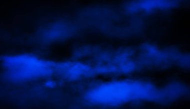 Mavi puslu duman arka plan. Boşaltmak için soyut doku