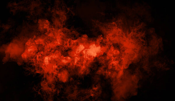 Orange misty smoke background. Abstract texture overlays for copyspace
