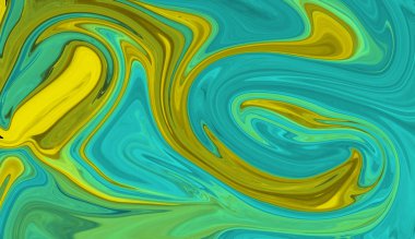 Eğri şekillerden oluşan renkli dijital arka yaratıcı plan. Resimde doku