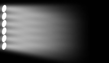 Mistery projektör. Duman sis etkisi ile spot. Arka plan üzerinde izole