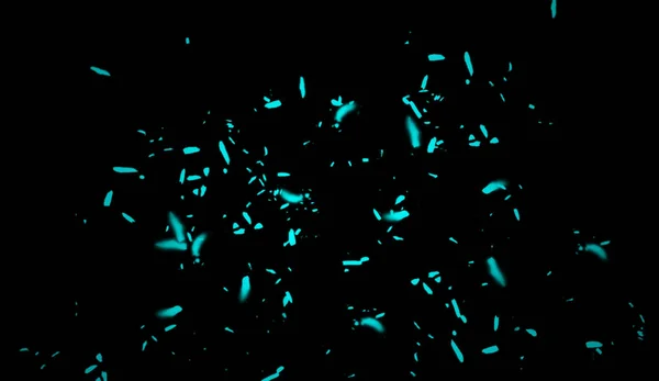 Luzes de brilho fundo Abstrato partículas de brilho azul detritos  . — Fotografia de Stock