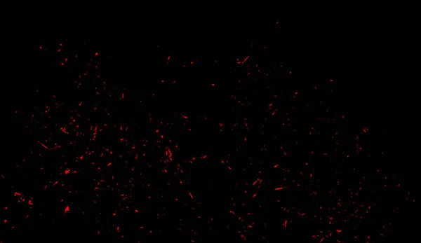Particelle rosse scintillano detriti spray. Sovrapposizione texture. Elemento di design . — Foto Stock
