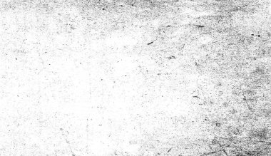 Grunge white scratch pattern. Monochrome particles abstract texture. Black printing element overlays. clipart