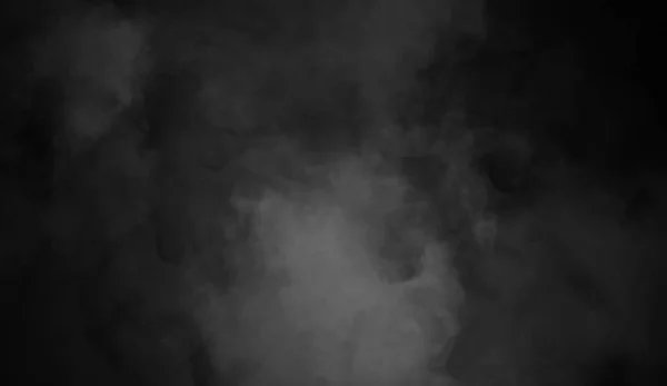 Дим на підлозі. Ізольований чорний фон. Текстура ефекту туману для тексту або простору — стокове фото