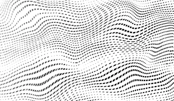 Hypnosis halftone psychedelic art . Graphic gradient trendy syntwave liquid wave background.