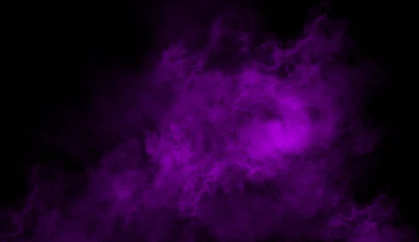 背景上的紫雾和雾的影响。烟雾纹理 — 图库照片