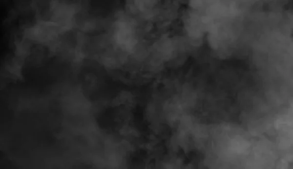 Smoke on the floor . Isolated black background . Misty fog effect texture overlays for text or space — Stock Photo, Image