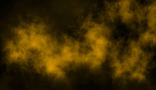 Abstract yellow smoke steam moves on background . The concept of aromatherapy — Stock Photo, Image