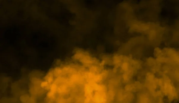 Abstraktní žlutý kouř parní přesune na pozadí. Koncept aromaterapie — Stock fotografie