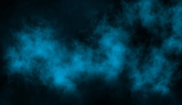 Abstract blauw rook mist mist op een achtergrond. Textuur achtergrond voor grafisch en web ontwerp. — Stockfoto