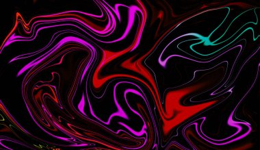 Dijital sıvı dalga soyut arka plan. Kapak, afiş ve poster için çizgi sanatsal.