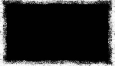 Metin için izole siyah arka plan alanı üzerinde Vintage çizilmiş grunge