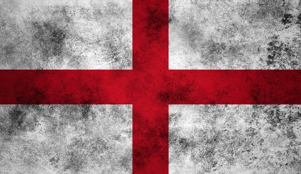 Englands flagga. Patriotiska gamla grunge vintage bakgrund. — Stockfoto