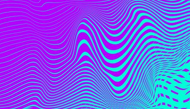 Hipnoz halftone mavi ve mor psychedelic sanat . Grafik trendy syntwave arka plan.