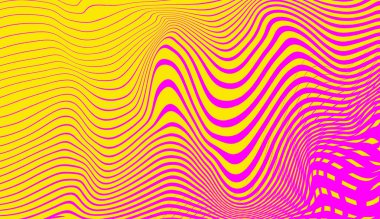 Hipnoz halftone gradyan sarı ve pembe psychedelic sanat . Grafik syntwave doku arka planı.