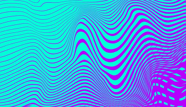 Ipnosi mezzitoni blu e viola arte psichedelica. Grafica di tendenza syntwave sfondo . — Foto Stock