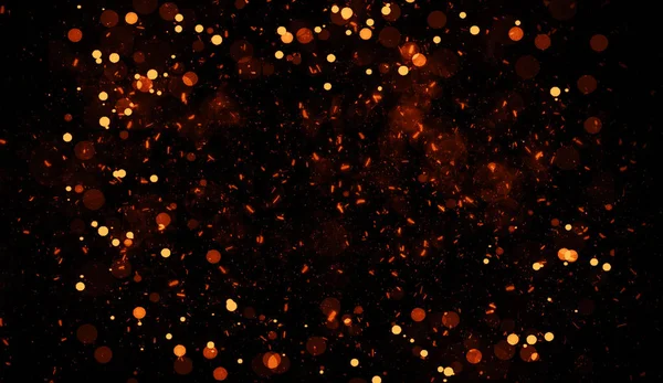 Zlatá abstraktní bokeh. skutečných prachových částic s hvězdicemi světlice. světla. Abstraktní zaměření. Veselé Vánoce a nový rok hostina — Stock fotografie