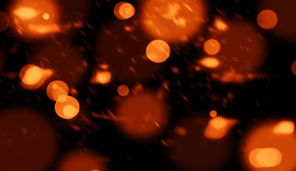 Fondo bokeh abstracto dorado. partículas de polvo reales con estrellas de destello de lentes reales. luces de brillo. Resumen desenfocado. Feliz Navidad y fiesta de Año Nuevo — Foto de Stock