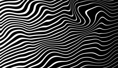 Siyah beyaz doku . Hipnoz halftone psychedelic sanat . Grafik trendy syntwave arka plan.