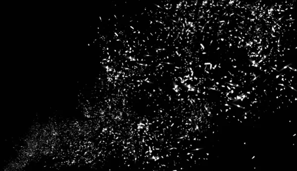 Random fire ember flying fire sparks particles isolated on the black background for overlay design.