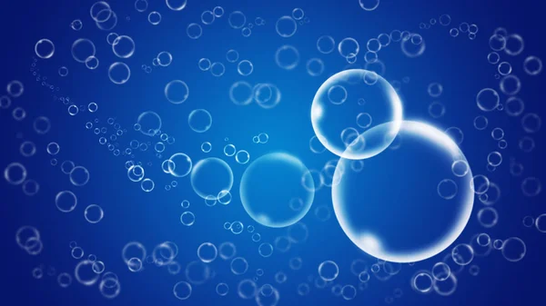 Fondo líquido de burbuja de agua de calidad limpia para fondos modernos, diseños de folletos, diseño de volante, plantilla . — Foto de Stock