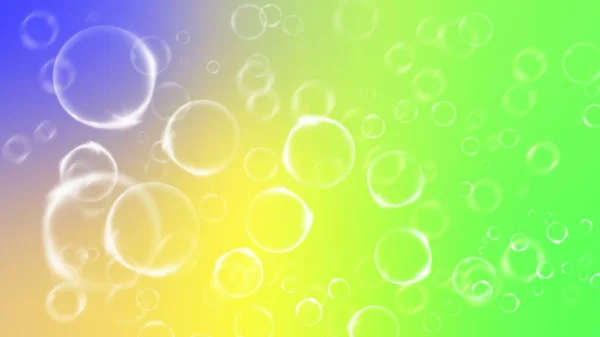 透明水泡.在颜色抽象背景。设计元素纹理 — 图库照片