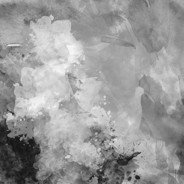 Siyah beyaz suluboya texutre. Arka planlar, duvar kağıtları ve ambalajlar için tasarım